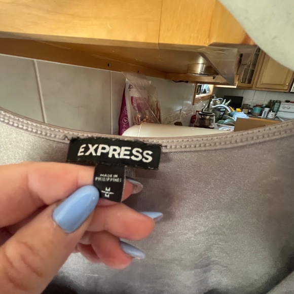 Express Colorblock Silver Tank, M - Picture 2 of 3
